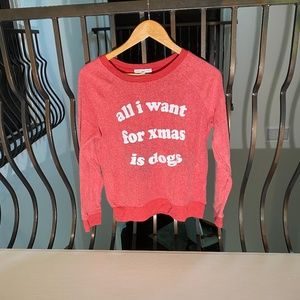 comfy red sleepwear top